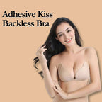 Women’s Silicone Adhesive Bra – Strapless, Backless, Push-Up with Zip Hollow Design (8820k)