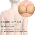 Invisible Adhesive Bra – Strapless & Backless for Deep V-Necks