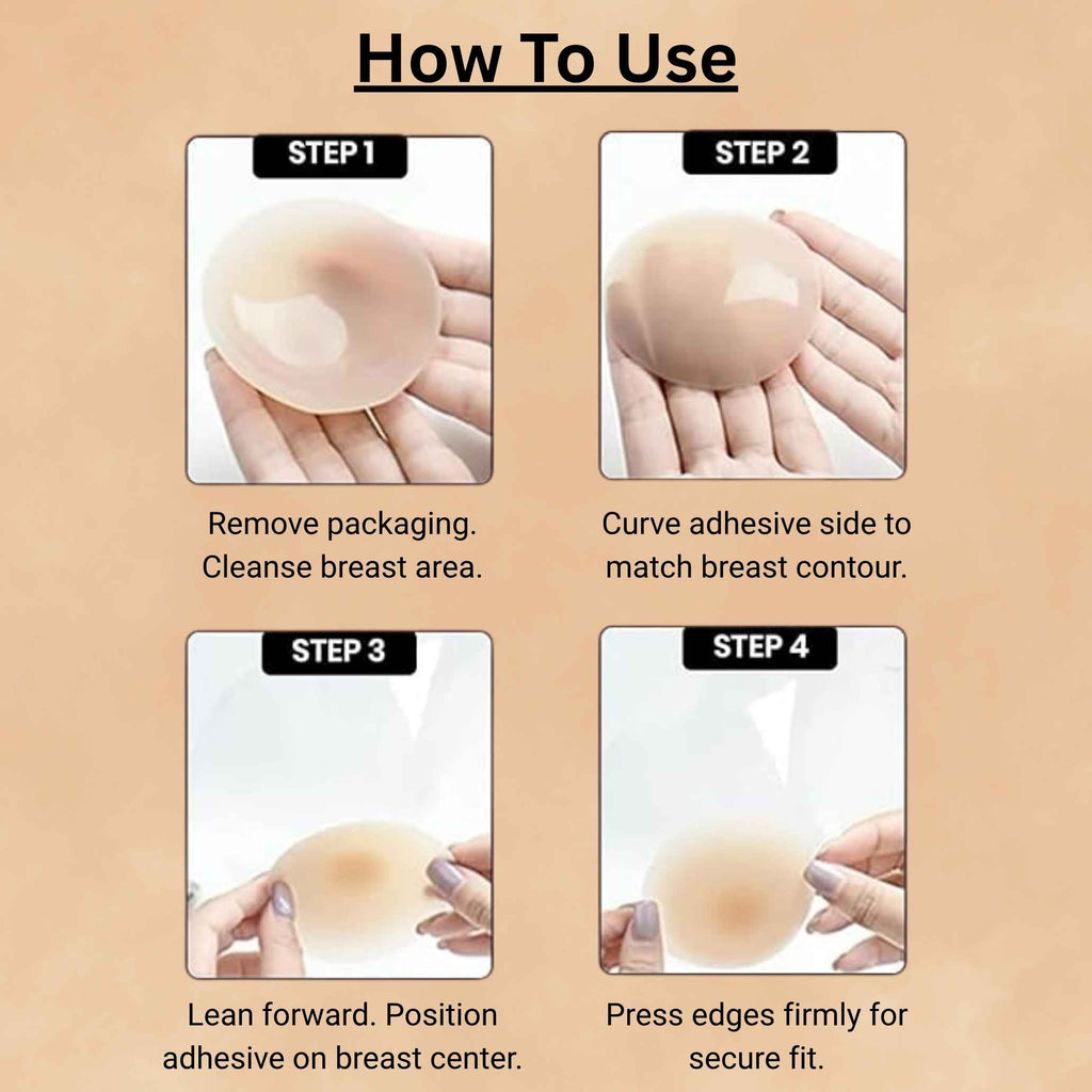 Premium Reusable Nipple Covers – Invisible & Hypoallergenic