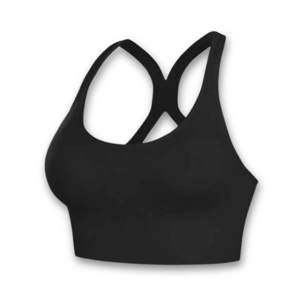 Women's High-Impact Sports Bra – Wire-Free, Padded & Racerback for Gym/Yoga